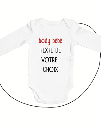 Body bébé personnalisé